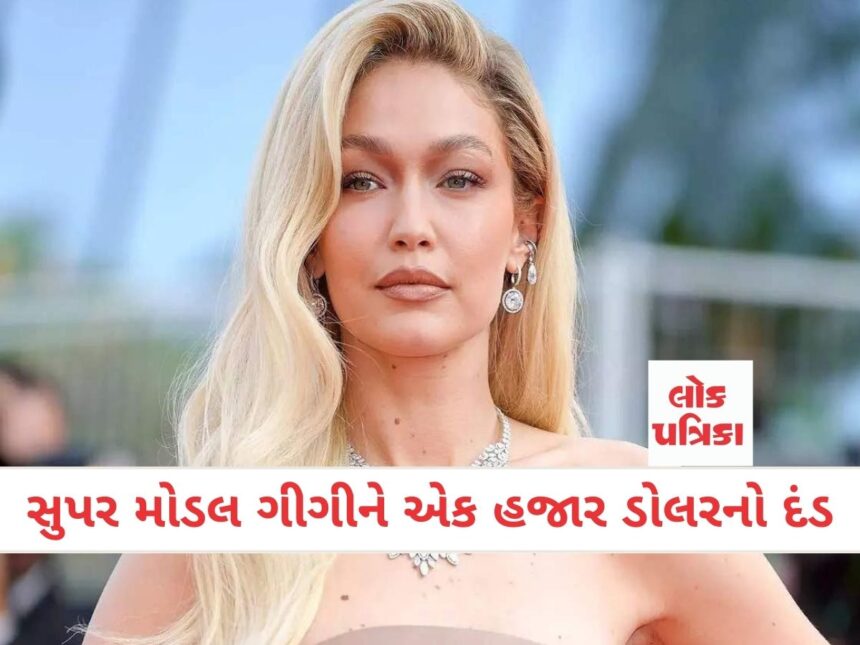 સુપર મોડલ ગીગીને એક હજાર ડોલરનો દંડ