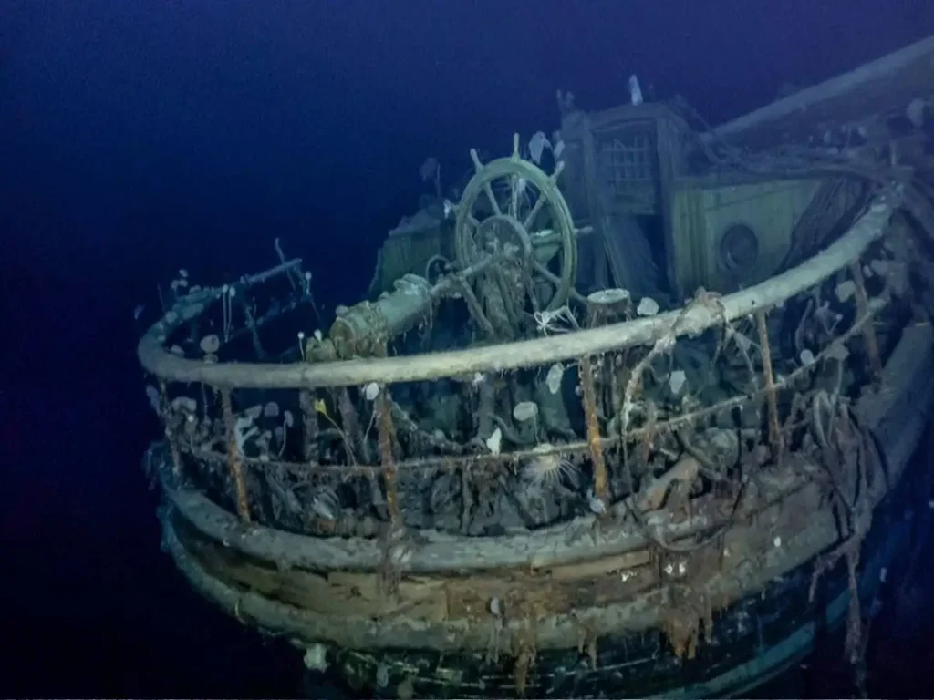 sunk ship
